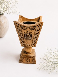 Brûleur d'encens en bambou écologique élégant, porte-encens arabe Bakhoor, décoration parfumée pour la maison et le bureau - Product Image 5