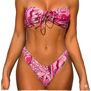 Traje de Baño Bikini Elegante de Alta Gama, Conjunto de Bikini OEM en Oferta, Traje de Baño de Dos Piezas para Mujer - Product Image 1