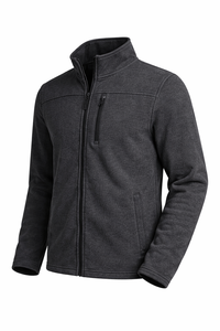 <b>Men</b>’s Outdoor Fleece <b>Jacket</b> Warm Lightweight Stand Collar Design <b>Men</b>’s <b>Thermal</b> Fleece <b>Jacket</b> Softshell Full Zip Winter Wear - Product Image 6