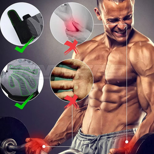 Guantes de Levantamiento de Pesas Transpirables de Cuero Premium con Malla Acolchada en la Parte Posterior, Guantes de Crossfit con Logotipo Personalizado OEM, Guantes de Entrenamiento Físico - Product Image 5