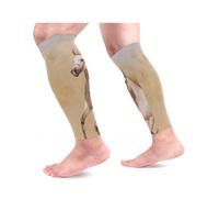 Chaussettes mollet manches Compression sport sécurité Compression mollet jambe manches Football course jambe mollet soutien genouillère soutien