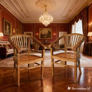 Chaise de salle à manger extérieure Solobeat en bois massif naturel, dossier bas, artisanale, écologique, pour restaurant commercial - Product Image 3