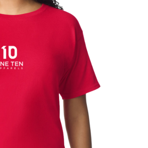 Camiseta de Mujer Roja de Algodón Suave, Informal, de Manga Corta, Cómoda, Básica, a la Moda, Ropa Personalizada al por Mayor - Product Image 6