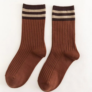 Chaussettes de sport d'hiver pour femmes, longueur mi-mollet, 100 % coton molletonné, séchage rapide, respirantes, avec personnalisation du corps et du bord du mollet - Product Image 2