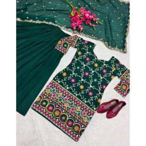 Robes de soirée de créateur-Sarara avec Dupatta pour fête - Product Image 4