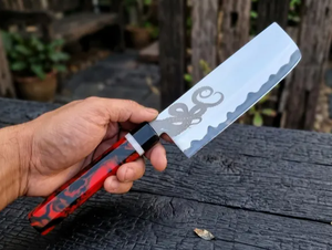 New Arrival Prestige Blades Handmade Ambidextrous Carbon Steel Chef <b>Knives</b> Brushed Finish Customized Packing <b>Sharp</b> Blade - Product Image 1