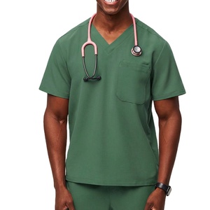 Fashionable Medical <b>Scrubs</b> Uniforms Hospital Nursing <b>Scrub</b> Nurse <b>Scrubs</b> Men Set Comfortable In Both Summer And Winter - Product Image 1