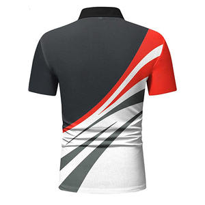 mens sublimated polo shirt purple green white <b>abstract</b> design short sleeve breathable polyester custom logo bulk supply - Product Image 4