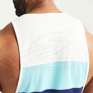Training Essential <b>Men</b> Gym <b>Singlet</b> Sleeveless Quick Dry Breathable Polyester/Cotton <b>for</b> Weightlifting Cardio Fitness Running - Product Image 6