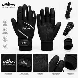 Gants de pêche antidérapants en nylon avec paume rembourrée, respirants, pour la pêche en eau douce - Product Image 3