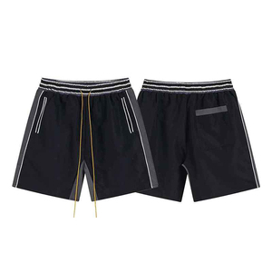 Pantalones Cortos Deportivos Casuales para Hombre, de Alta Calidad, Lona Gruesa, Spandex/Algodón, Forro Polar, Color Sólido, Ecológicos, de Secado Rápido - Product Image 4
