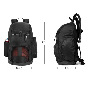 Customized Sport Wrestling <b>Backpack</b> <b>Corduroy</b> Lightweight Hiking Laptop Pocket Multiple Internal External Pockets Shoe Patches - Product Image 4