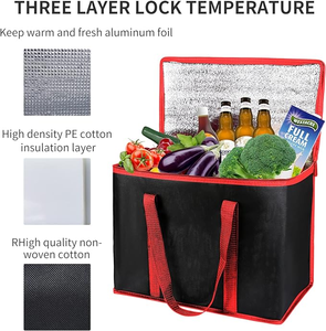 Bolsas Térmicas Aisladas, Duraderas, Ecológicas y de Gran Capacidad para Entrega de Alimentos, en Oferta - Product Image 6