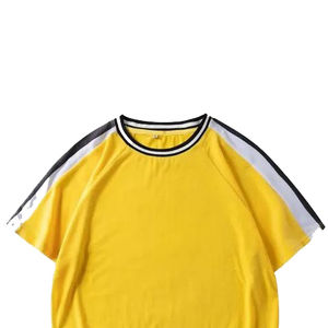 T-shirts jaunes oversize pour hommes, nouvelle édition, design avec logo, légers et respirants, col rond, très demandés à bas prix - Product Image 6