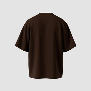 T-shirt à manches courtes pour homme, vert olive, coupe classique, jersey de coton, décontracté, col rond, couleur unie - Product Image 2