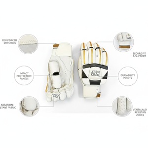 Sportswear Cricket Batting <b>Gloves</b> Finger Protection Durable PU Leather Breathable Comfort Men's Sports Gear Custom Material - Product Image 2