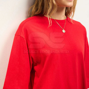 T-shirt ample à manches courtes pour femme, 100 % coton écologique, coupe décontractée, design personnalisé, séchage rapide, respirant, haute qualité - Product Image 6