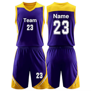 Uniformes de Baloncesto sin Mangas Transpirables de Alta Calidad, Color Personalizado, 100% Poliéster de Secado Rápido - Product Image 1