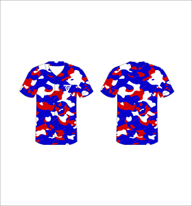 เสื้อเบสบอลแบบยูนิเซ็กซ์สั่งทำพิเศษ ไซส์ใหญ่ สีแดง ขาว น้ำเงิน ลายพราง พิมพ์ลายแบบซับลิเมชั่น แขนสั้น ผ้าโพลีเอสเตอร์ ระบายอากาศได้ดี ใส่ได้ทุกฤดู - Product Image 1