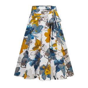 Jupe Polynésienne Professionnelle en Gros, Style Bohème Chic Moderne, avec Détail de Bordure à Pompons, Logo Personnalisé Imprimé - Product Image 1