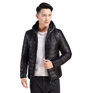 Veste bulle personnalisée pour hommes | Chaud léger coton rempli de toile à capuche hiver extérieur mode de haute qualité - Product Image 1