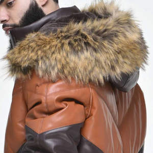 Winter <b>Jacket</b> New Leather <b>Jacket</b> for <b>Men's</b> 2026 Wholesale Fashion <b>Men</b> OEM Service Outdoor Fashion Factory Winter Leather <b>Jackets</b> - Product Image 4