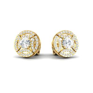 Boucles d'oreilles clous en diamant de laboratoire pour femmes, idéales pour le quotidien, cadeau de bijoux fins, boucles d'oreilles en diamant d'Inde, vente en gros - Product Image 4