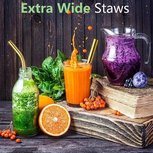 Pajita de Acero Inoxidable Reutilizable, Duradera, Ecológica y Portátil para Batidos, Jugos, Bebidas Frías y Cócteles, Top Ventas - Product Image 6