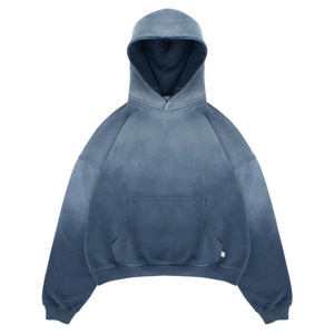 Sudadera con Capucha Oversize con Lavado Ácido, 100% Algodón Felpa 450GSM, Estilo Vintage Streetwear, Pullover con Logo Personalizado ODM, Invierno Unisex de Secado Rápido - Product Image 3