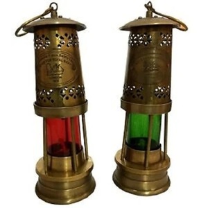 Lámpara de latón con cristales rojos y verdes para decoración de mesa a precio de fábrica al por mayor y económico desde India - Product Image 1
