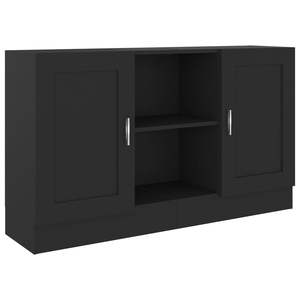 Buffet en bois d'ingénierie noir, dimensions 47,2''x12''x27,6'' - Product Image 2