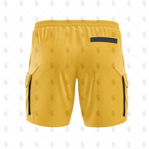 Pantalones Cortos Cargo para Hombre, Personalizados OEM, Tela de Lona, Algodón y Poliéster, Cintura Elástica, Cómodos, Transpirables y Ideales para Viajar - Product Image 3