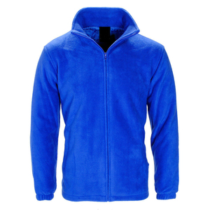 Chaqueta de Forro Polar Verde Oscuro para Hombre, Cierre Completo, Cuello Alto, Estilo Casual para Otoño, Corte Regular, Material de Poliéster - Product Image 5