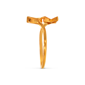 Bague Papillon Dorée de Luxe pour Femme, Double Papillon Ouvert, Bijou Fin et Élégant pour Anniversaire - Product Image 4