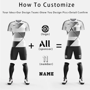 ชุดทีมฟุตบอลแบบสั่งทำพิเศษสำหรับการแข่งขัน กางเกงเจอร์ซีย์ออกแบบพิเศษ เสื้อผ้ากีฬาระดับพรีเมียม ผู้ส่งออก - Product Image 2