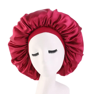 Gorro de Dormir de Seda Satinada - Gorro Informal para Cabello Natural y Rizado de Mujer - Product Image 1