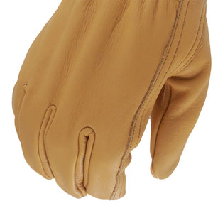 Gants de sécurité en cuir de vachette pleine fleur de haute qualité, personnalisables avec logo, robustes pour le travail - Product Image 2