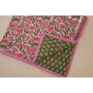 Edredón Reversible de Algodón para Bebé, Manta Floral Hecha a Mano para Niños Pequeños, Decoración Bohemia para Cuarto de Bebé y Regalo para Recién Nacidos - Product Image 5