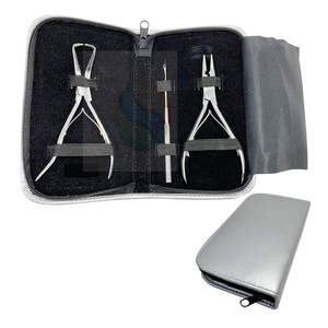 Kit de pinces professionnelles pour extensions de cheveux à micro-anneaux dorés – Outil de pose de perles avec boucle facile, couleurs et tailles personnalisables - Product Image 2