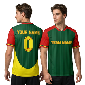 เสื้อฟุตบอลแขนสั้นผ้าตาข่ายระบายอากาศคุณภาพสูงสำหรับทุกเพศ พร้อมชุดยูนิฟอร์มครบชุดพร้อมโลโก้สั่งทำ - Product Image 4