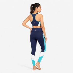 High Waist <b>Leggings</b> Breathable Fitness Activewear Wear Women <b>Yoga</b> Set Comfortable Workout Clothing Stretch Sports Top - Product Image 3