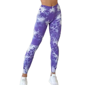 Ensemble de leggings de sport en coton 100% de haute qualité, sublimation, pantalons de yoga bio, soie, durable, taille personnalisable - Product Image 5