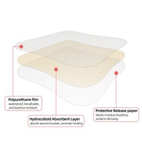 Échantillon gratuit Fournitures de soins des plaies 5cm X 5M Portable Hydrocolloïde Band Aid Roll