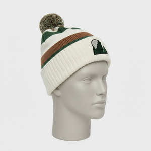 Bonnet d'hiver côtelé unisexe classique, personnalisable avec logo, pour sports de plein air et ski - Product Image 5