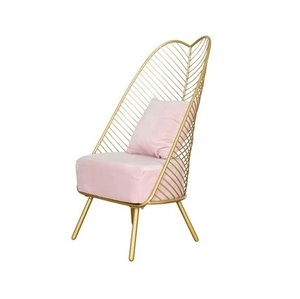 Chaise de décoration de maison de luxe, fer métallique, Restaurant, salon, jardin, chaise de décoration avec finition argentée - Product Image 6