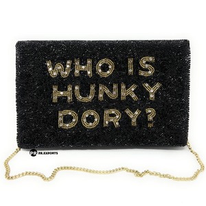 Modern Luxury Beaded Geometric Magnetic Clutch <b>Bag</b> Women <b>Black</b> Red Evening Purse Chain Fashionable Party Handbag Trendy Designer - Product Image 6