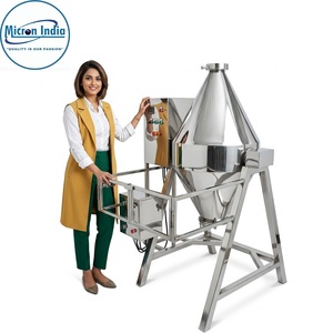 Mélangeur Industriel à Double Cône en Acier Inoxydable pour Boissons Gazeuses 440V Garantie 1 An Certifié Micron Inde - Product Image 1