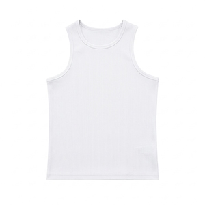 Débardeur de sport pour hommes en gros, sans manches, respirant, tricoté, séchage rapide, personnalisé, haute élasticité, coupe en I, pour musculation et lutte - Product Image 2