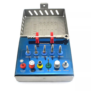 Juego de herramientas de cirugía de implantes dentales, 25 uds., kit de tapón de taladros manuales, colocación precisa de implantes, agarre ergonómico, certificado CE, OEM - Product Image 2