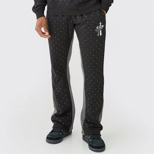 Solid Rhinestone Autumn Unisex Regular Fit Breathable Casual Printed Hoodie with 100% Cotton Material - Product Image 6